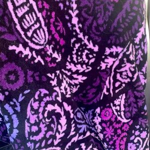 GUC Vera Bradley Throw Blanket Paisley Amethyst